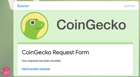 SofreshTy's tweet photo. $SPUNGE

@coingecko application is in!

#BSC $BNB #PCS https://t.co/IkT6VIZpcX