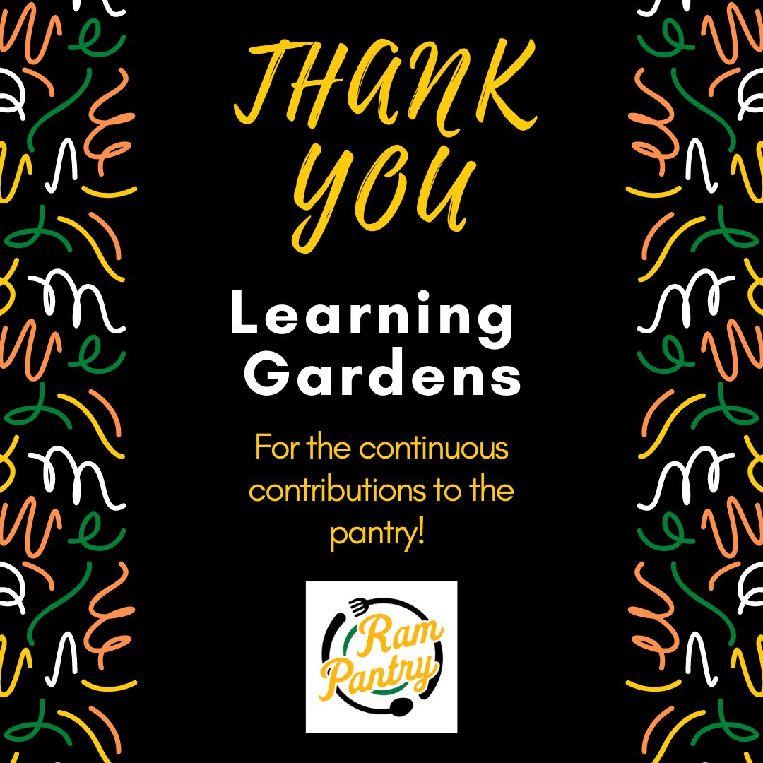 This thankful Thursday we would like to thank Amanda and Eva for their donations! Additionally, we would like to extend our thanks to .<a href="/HungryHarvest/">Hungry Harvest</a> and the Learning Gardens for their continuous support!
