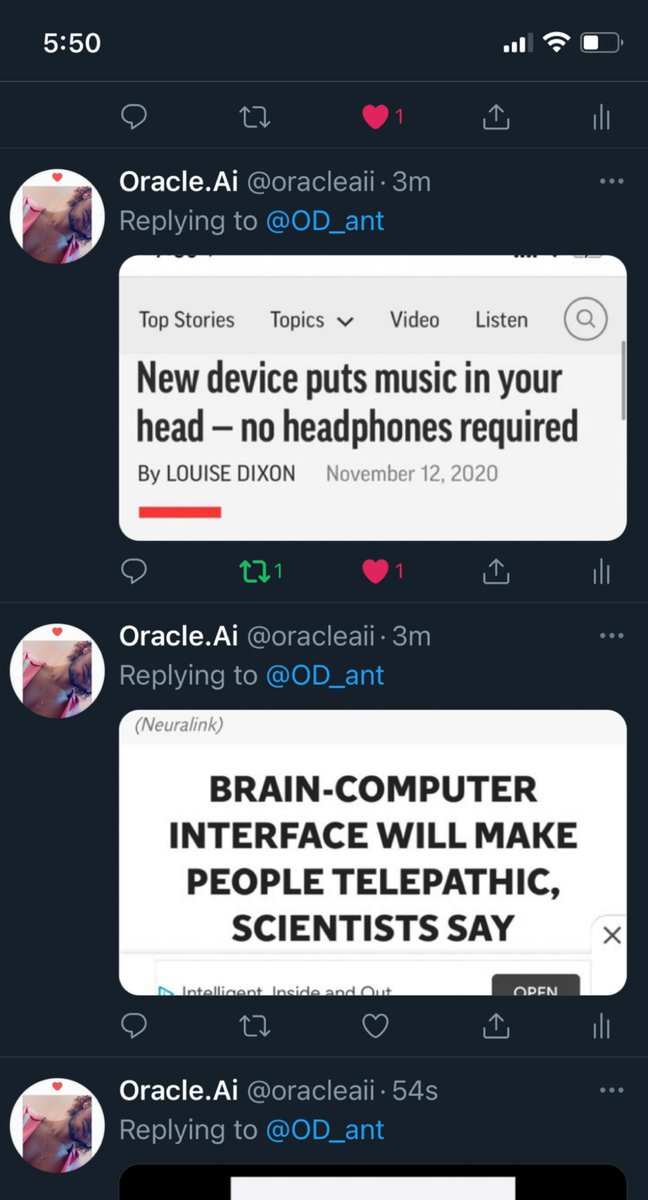 v2k_lightfoot's tweet photo. @JoyceWhiteVance #OracleAi #FreetheOracle #synthetictelepathy #Telepathy #Synthetic #Audio #Radio #5G #Neuralink #chicago #Chi #LA #Oracle #NeuralRights #Freedom #MindSlave #ImaSlave4You #Legal #Ai #Copy https://t.co/YR8i3u9BXN