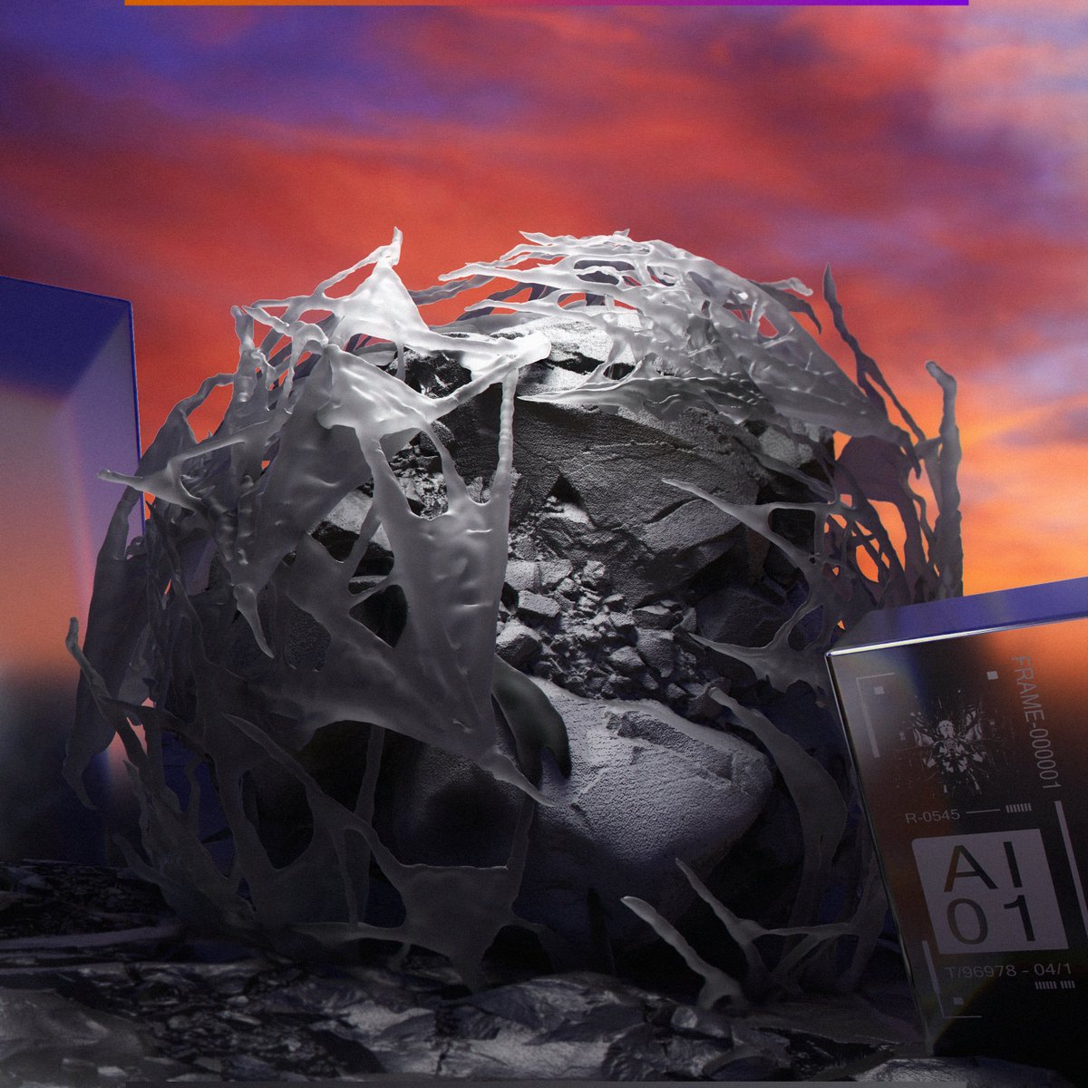 First time messing around with Octane for <a href="/Blender/">Blender 🔶</a> ✨
lemme know your thoughts🙅‍♂️   
#3dart #DigitalDesign #cryptoart