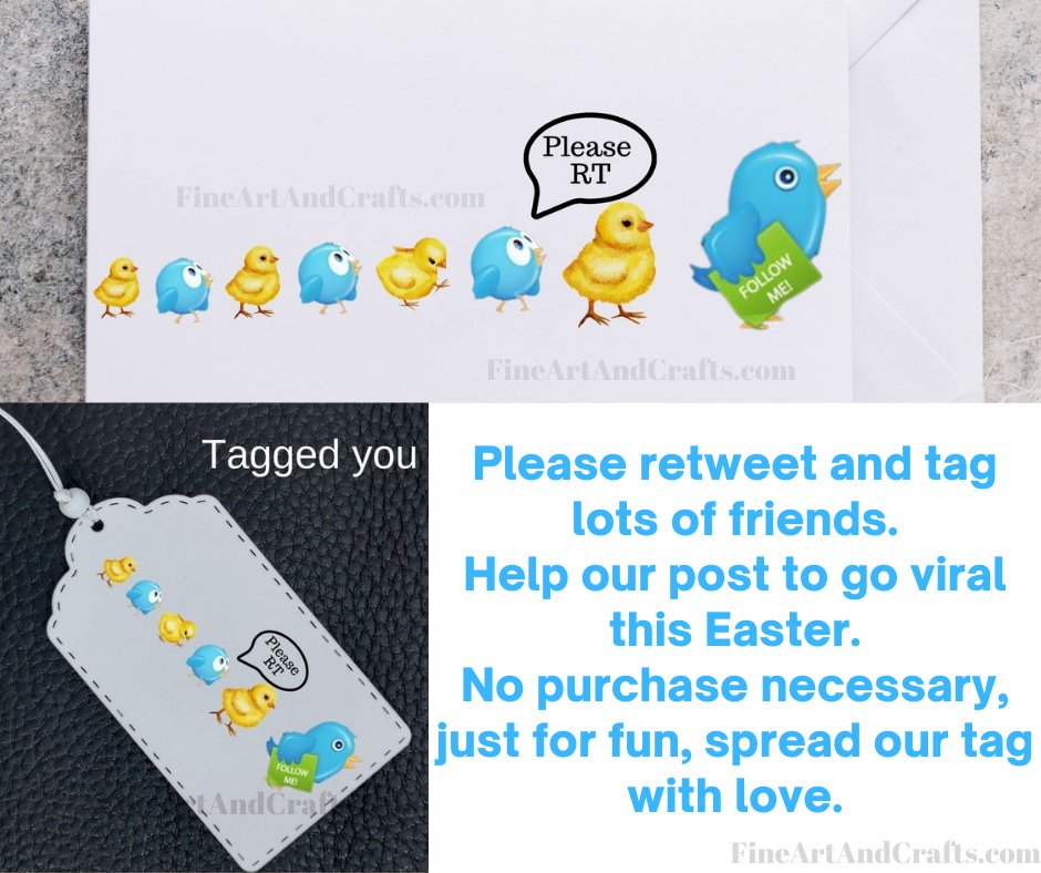 FineArtandCraf's tweet photo. Twitter users are loving this post and helping it go viral for #Easter tweet-re-tweet tweeters. (Easter tweet for you) 
🌐https://t.co/kDwoIfGV8o
#retweet #follow #like #eastertweet https://t.co/7PiFFUguen