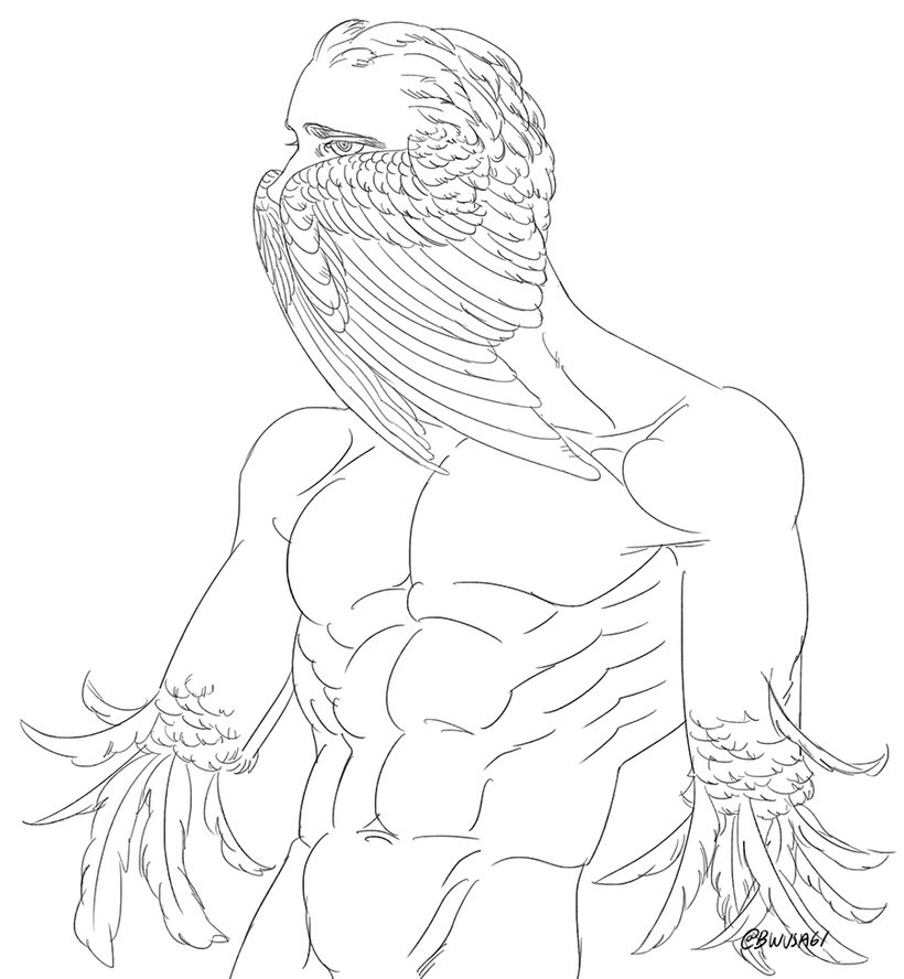 Bird people stuff I did 2 years ago which I still rly like 
