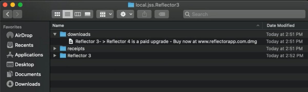 nwstrauss_'s tweet image. First time a DMG has advertised at me. @ReflectorApp Hey, consider not doing this. There are admins out there using your Sparkle feed for automation. Pretty sure that's not a valid version string. #MacAdmin #AppleAdmin