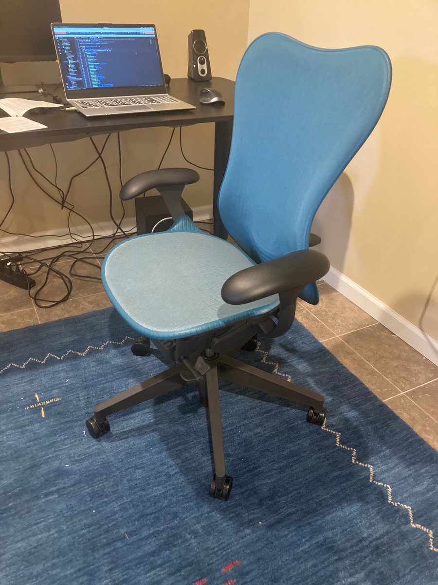Thanks <a href="/HermanMiller/">Herman Miller</a> for my new Mirra 2! It super comfortable and supportive!