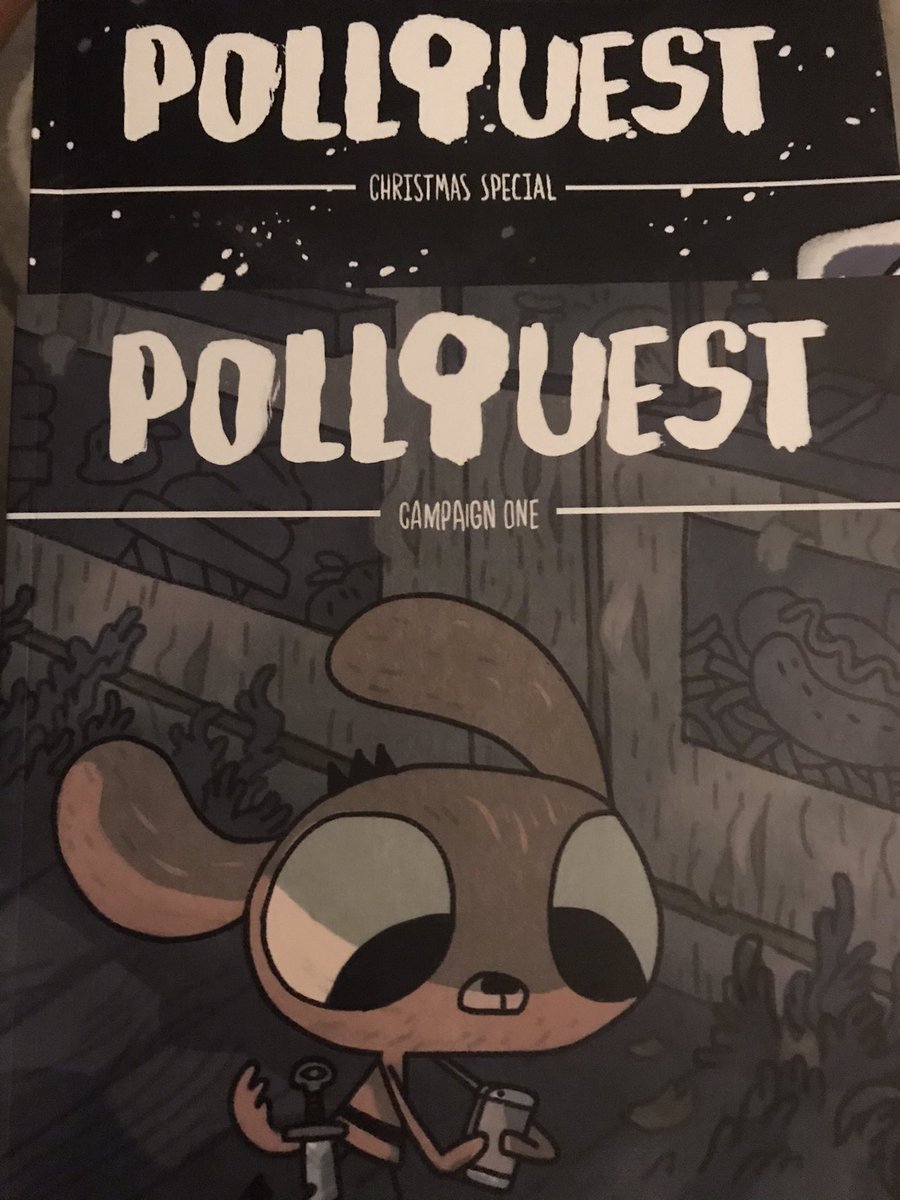 ComicReview_'s tweet photo. @LukeHyde these are amazing! Actually so very very glad I went for these on @kickstarter Really really funny and just loads of fun. Can’t recommend this enough to people and can’t wait to vote on the next book! #funcomics #amazingcomics #kickstartercomics #coverart #pollquest https://t.co/HFAnqXAK1X