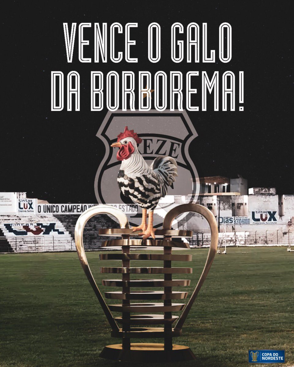 CopaDoNordeste's tweet photo. HOJE A PARAÍBA É DO GALO! 🐓 https://t.co/RjFj4WYXxi