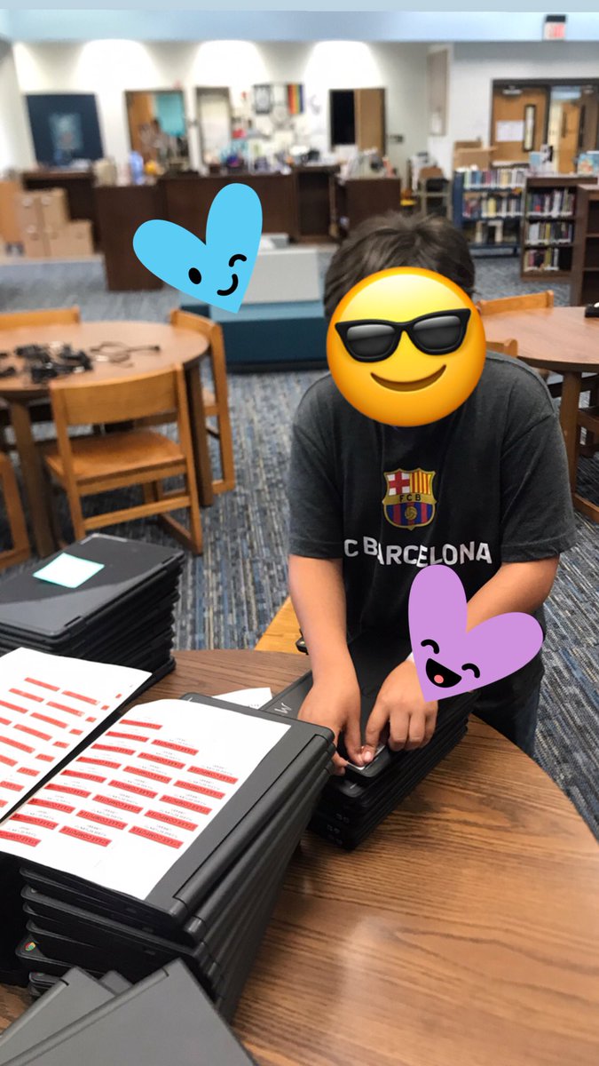 MendezMSLibrary's tweet image. Thanks to this wonderful student who wanted to spend the last few minutes of school helping out in the library! They put labels on computers for testing &amp;amp; cut computer check out slips. 🥰 @MendezMiddleSch @AustinISD #AISDProud
