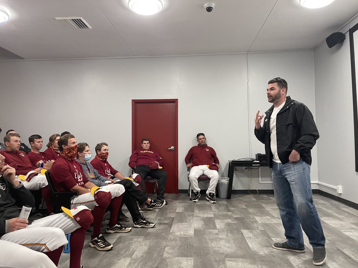 Michael Federico (@coachfedulm) on Twitter photo 3 time All American and ULM Warhawk alum Ben Soignier speaking to <a href="/ULM_BSB/">ULM Baseball</a> team today before BP!!! #opportunity 3 time All American and ULM Warhawk alum Ben Soignier speaking to <a href="/ULM_BSB/">ULM Baseball</a> team today before BP!!! #opportunity