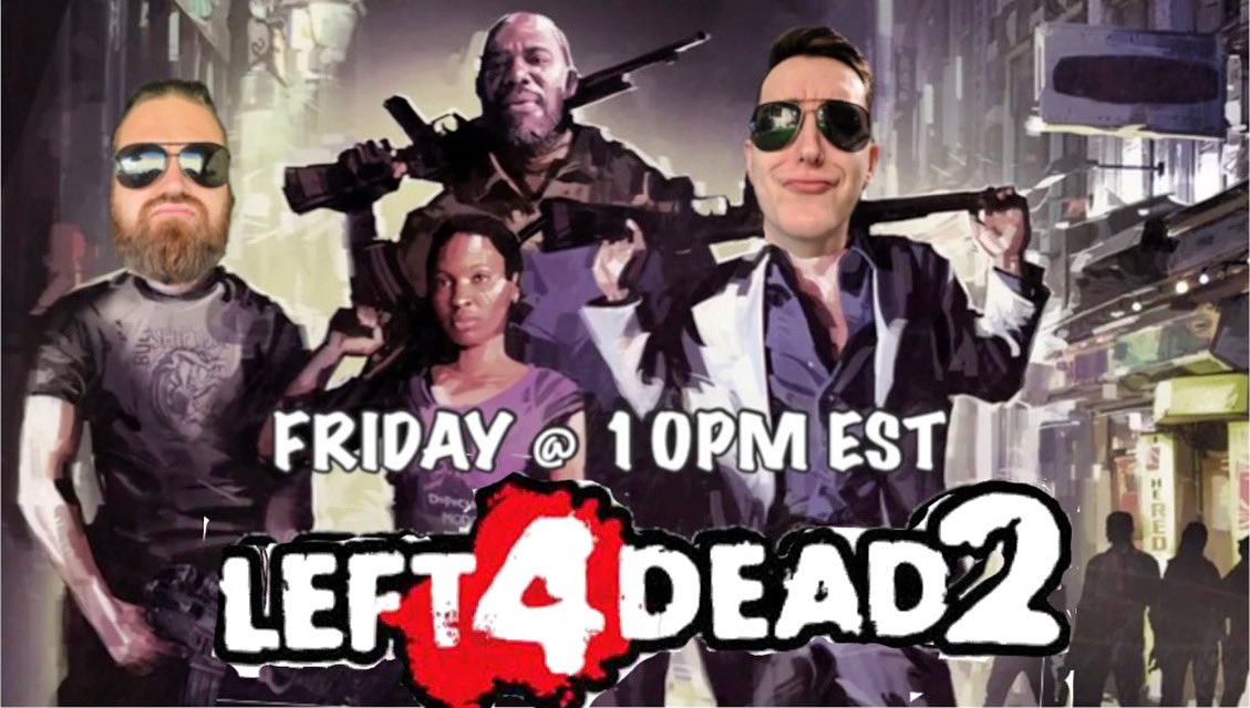 BadMaintenance's tweet photo. Hey everyone! Tomorrow’s FPS Friday will be Left 4 Dead 2 with my brother and I! We will be playing on PC and will have room for some more people if they’d like to join! How long will we survive?

#gaming #left4dead2 #horror #scary #zombies #pcgaming #xbox #twitch #games https://t.co/iDehg9cMEb