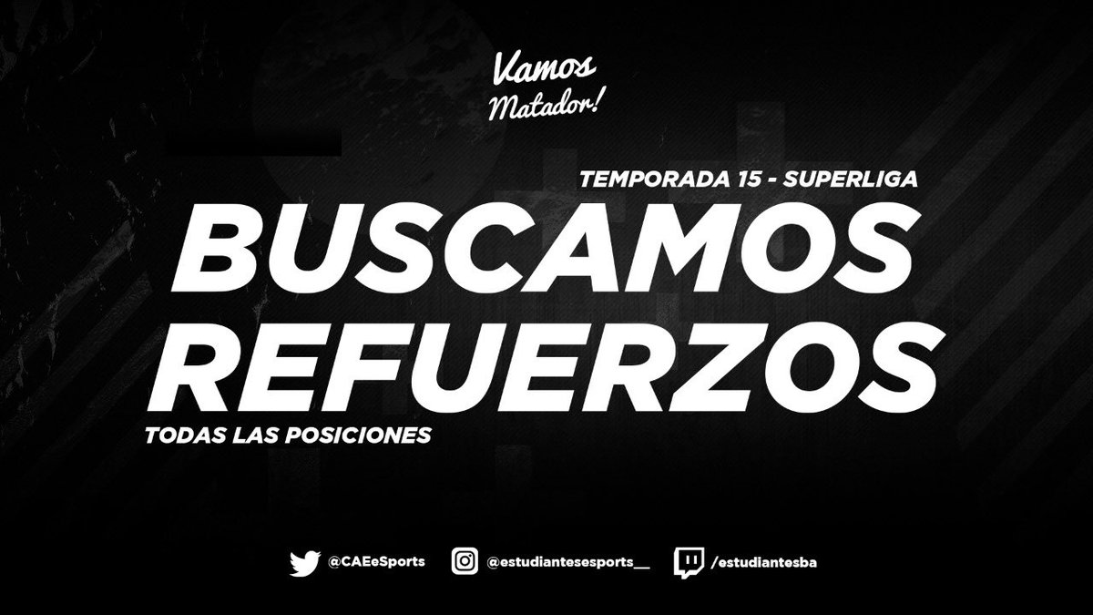 Renovamos la busqueda!. Buscamos GK; Libero, MI/MD y MCO para ser titulares! 📩📩📩