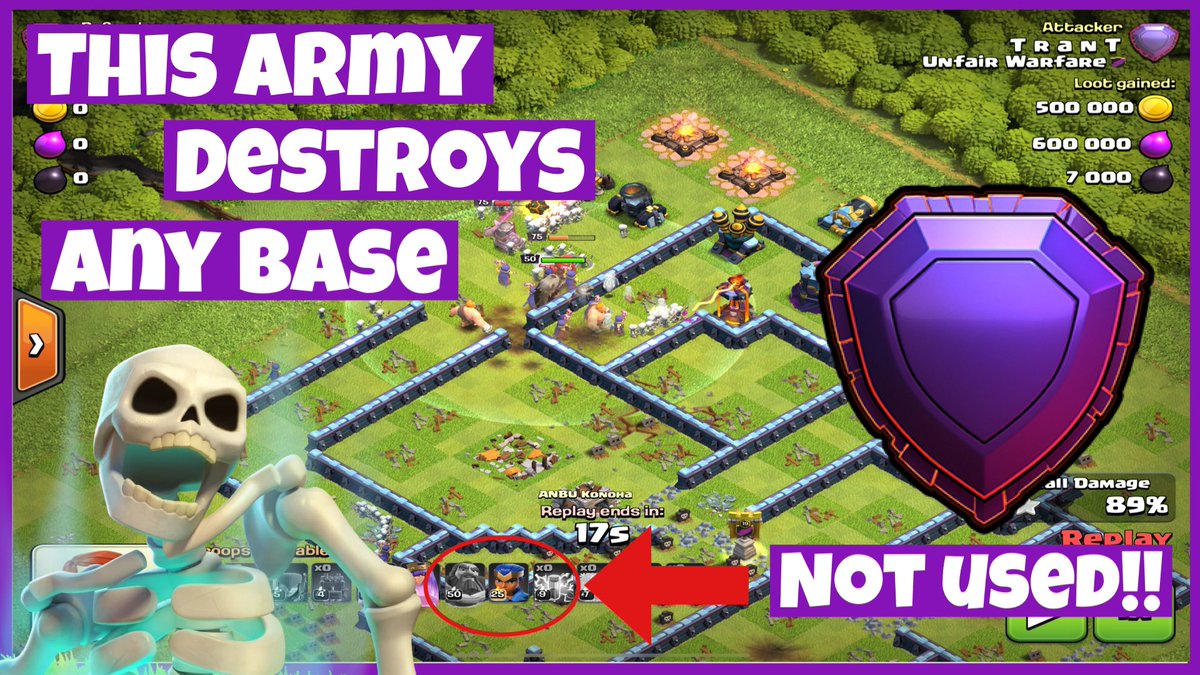 TranTGaming's tweet photo. Here it is! 100% easiest strategy that actually crushes bases without RC, please RT

https://t.co/qGBGvFVfix https://t.co/HUltR68GFR