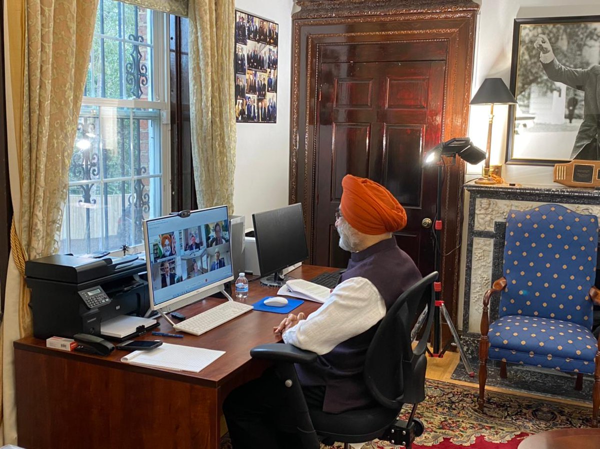 SandhuTaranjitS's tweet photo. Pleased to speak w/ Scott Whitaker, CEO @AdvaMedUpdate &amp; Kevin Lobo, CEO Stryker on a forward looking agenda for the Medicare and Medical devices sector in India. Strengthening health supply chains and facilitating two-way investments is a priority for 🇮🇳🇺🇸 partnership. https://t.co/mzHBSmJJBi