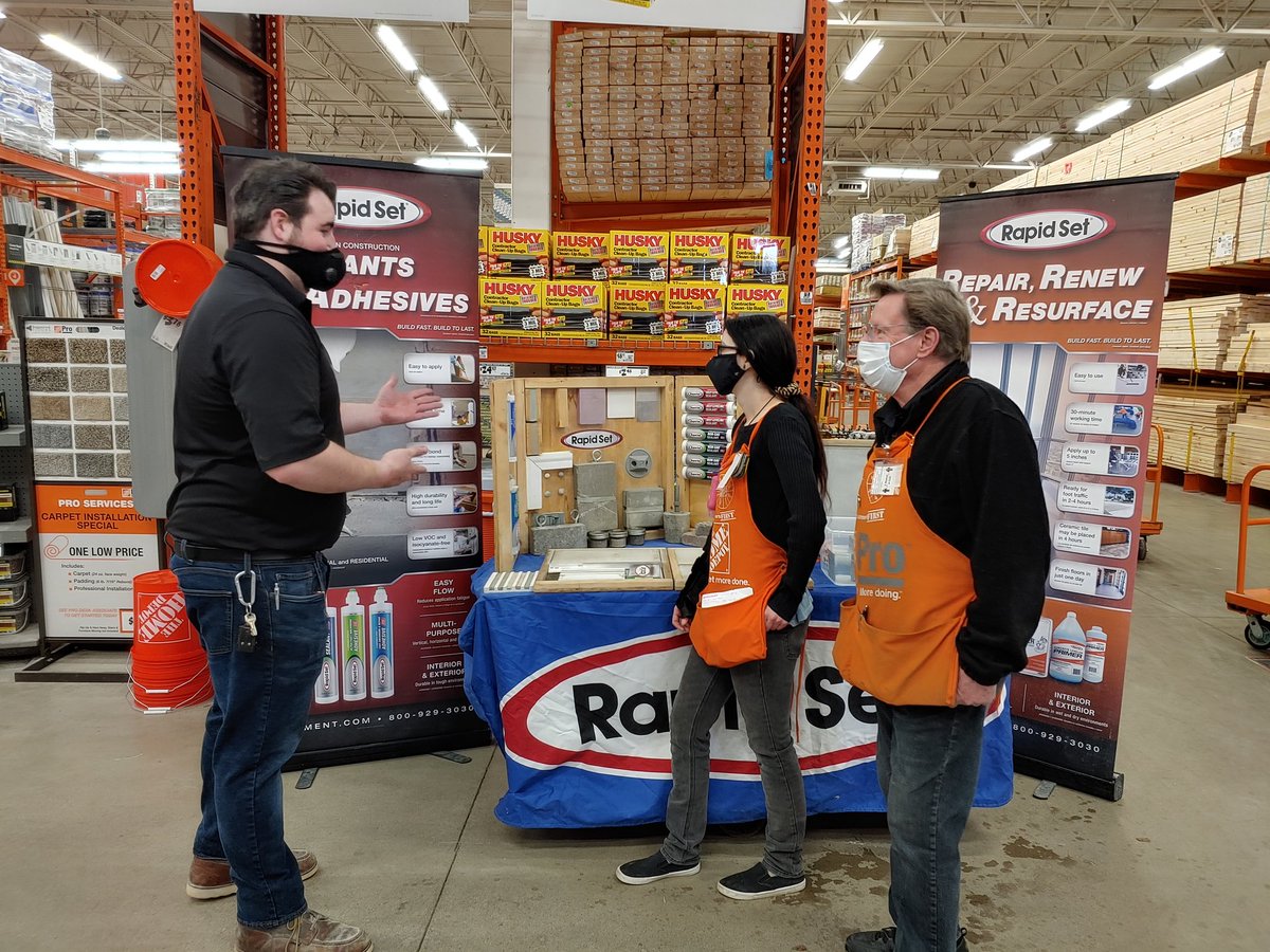 Rapid Set Jordon educating our associates to better help our PRO's. Thank you Rapid Set/ Jordon for driving future business. <a href="/SteveTHD27311/">Steve Yasoni</a>. <a href="/KathyHD2758/">Kathy Steinberg</a> <a href="/Tammyha2758/">Tammy Hart</a> @BobbyPooleII @TRich2758 <a href="/tllinke/">Tracee Linkewitz</a> <a href="/THDShelby/">Shelby Home Depot</a>