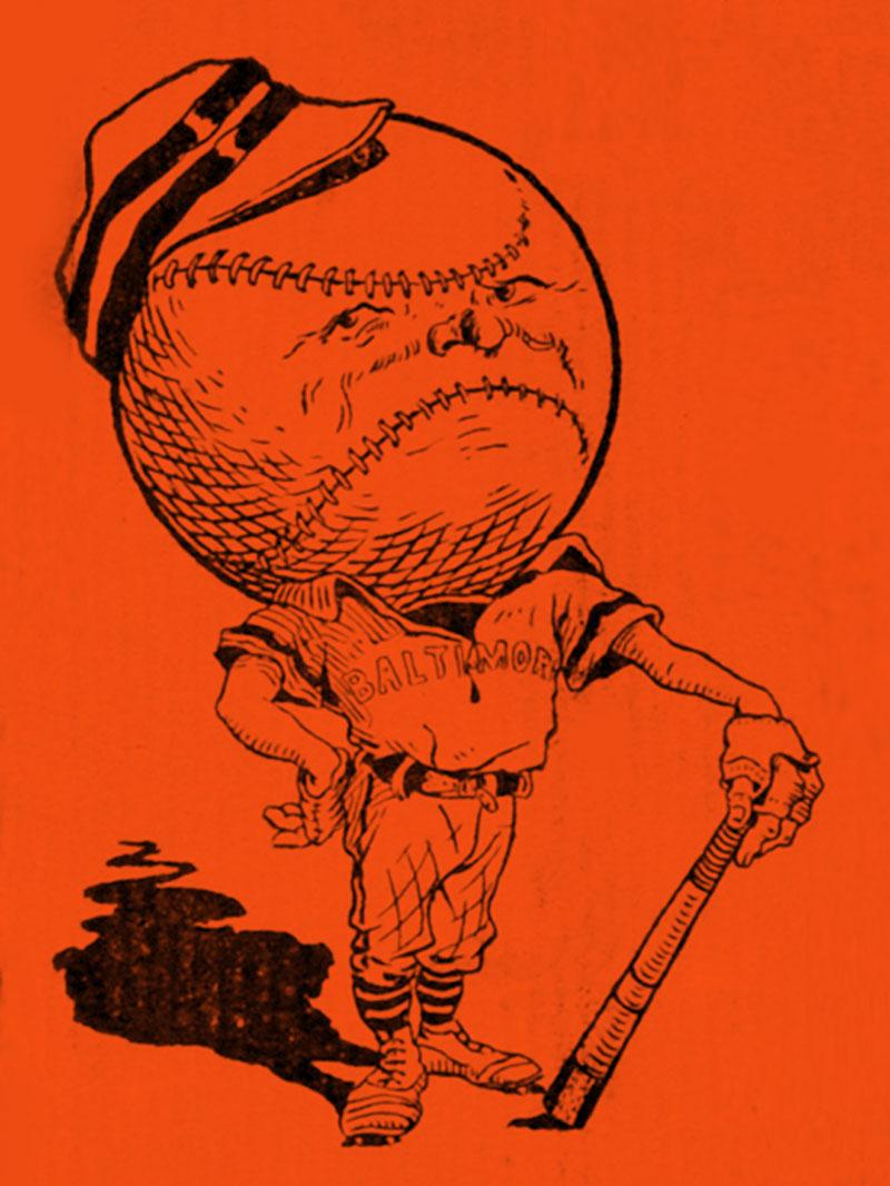 1894 Baltimore Orioles mascot is having NONE of your nonsense.