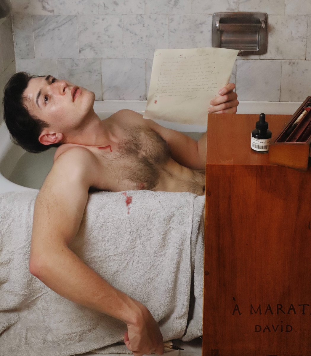 ifyouseekdavy's tweet image. The Death of Marat from one (Jacques Louis) David to another