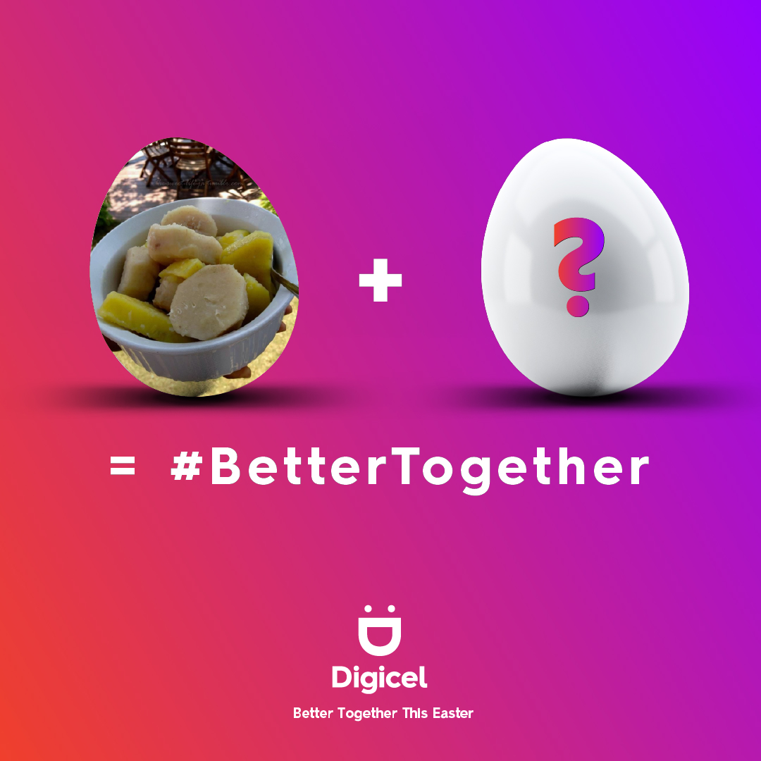 Digicel_MNI's tweet photo. It's that time again! What goes best with Provisions? Reply with your answer. #BetterTogether #EasterTime https://t.co/HDPMNIfpwa