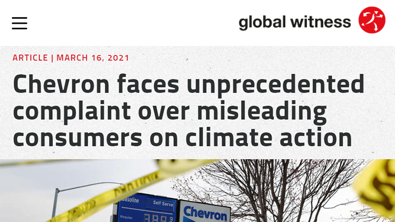 SDonziger's tweet photo. Think about this: 98% of Chevron's ads promote clean energy while the company invests less than 1% in renewables.

Chevron would rather spend millions lying than transition to clean energy.

https://t.co/TeMVPfnL1X https://t.co/VZo9aYnLsc