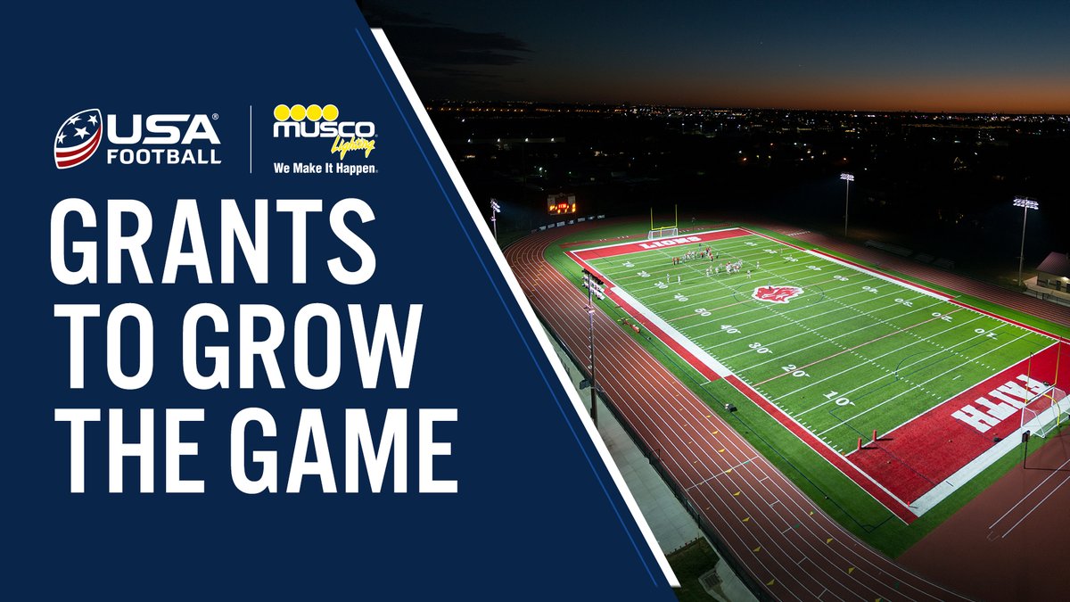JasonS_Musco's tweet photo. @usafootball grants season is here and we're excited to be a part of it. Head to https://t.co/4wnh55bjhQ to apply today https://t.co/ApCpQA4Ift