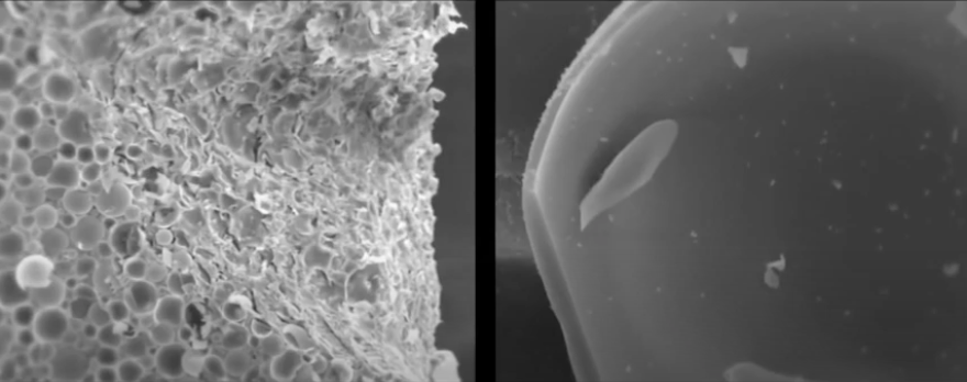 nyutandon's tweet image. Images of syntactic foam (used in submersibles like James Cameron’s Deepsea Challenger ) from the lab of @NikhilGupta_NYU appear at 25:25 of “Titanic Into the Heart of the Wreck” directed by @TomRisch &amp;amp; produced by @BleuKobalt for @Francetele bit.ly/31FP2WS #NYU