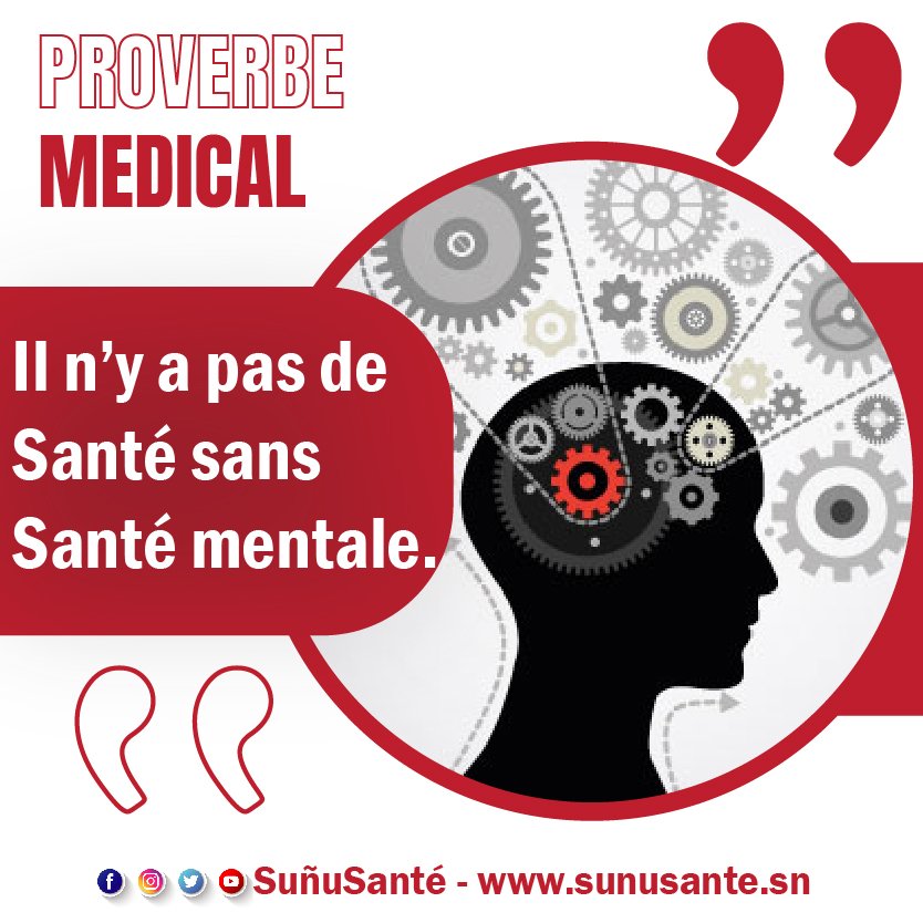 sunusante_sn's tweet image. 🔴PROVERBE MÉDICAL
&apos;&apos; IL N&apos;Y A PAS DE SANTÉ SANS SANTÉ MENTAL&apos;&apos;

@sunusante_sn