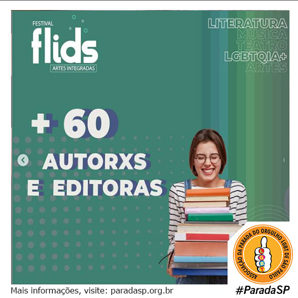 paradasp's tweet photo. Festival de Literatura LGBTQIA+ acontece dias 02, 03 e 04 de Abril.
 
A Flids terá presença de mais de 60 autorxs LGBTs de todo o Brasil, entre eles Fabrício Viana, Hanna Korich e Douglas Freitas: https://t.co/ZJtAUk2Y9m

#flids #literaturalgbtq #literaturalgbt #euleiolgbt https://t.co/eZ6HkA6xS4