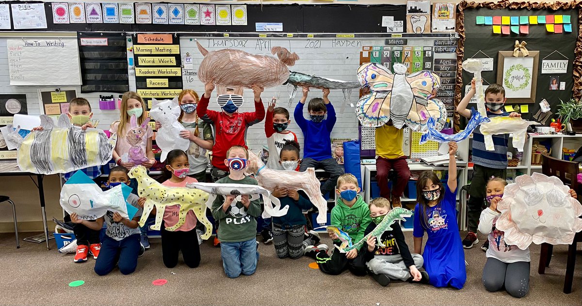 We’ve had so much fun on our animal projects over the last few weeks ... we even had time to create our animals! <a href="/BSEhseIN/">BSE-HSE</a> #animalprojects #recycledpaper