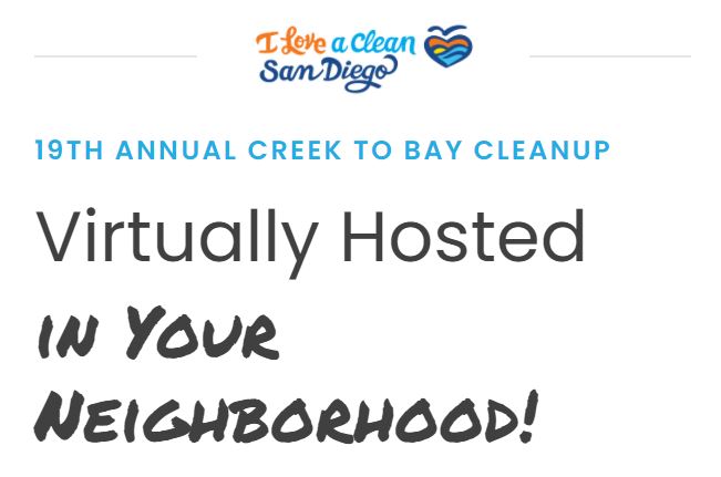 SanDiegoAirport's tweet photo. We are excited to join @iloveacleansd for the 19th Annual Creek to Bay Cleanup on 4/24. Volunteer for the 19th Annual Creek to Bay Cleanup and help remove polluting litter from your community. Register: https://t.co/69K4ZRo4PM https://t.co/3IXDlLTB9x