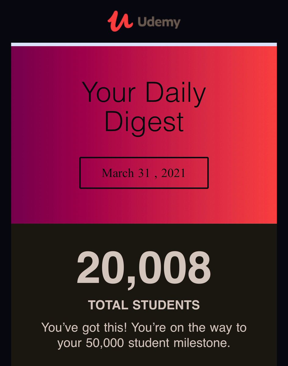 patrickton's tweet photo. 20k students on @udemy https://t.co/8PLPlSPBPB