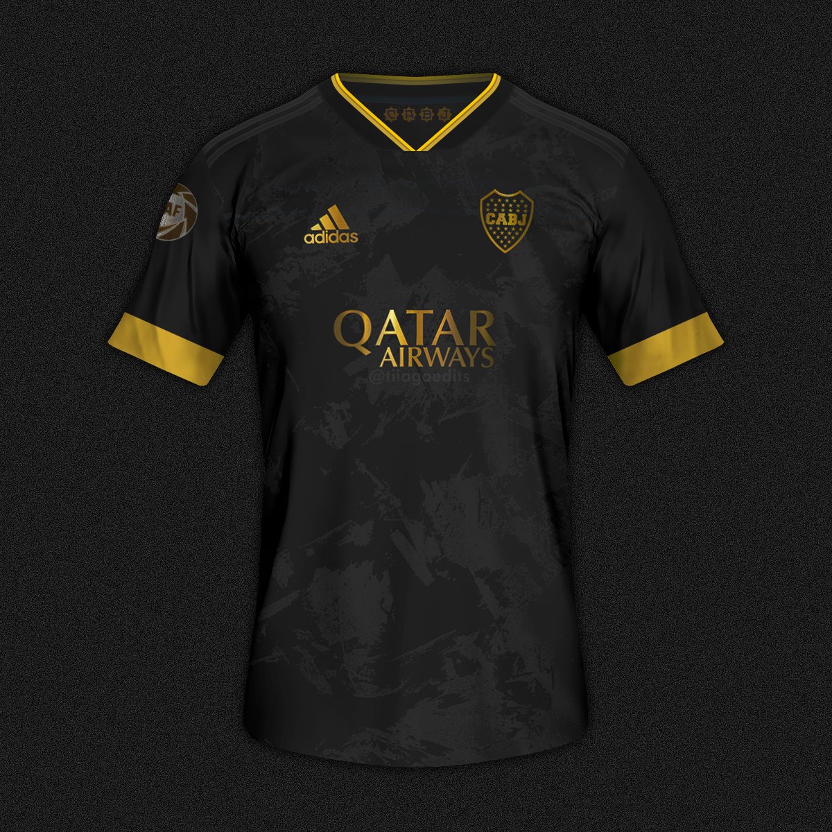 camiseta negra boca