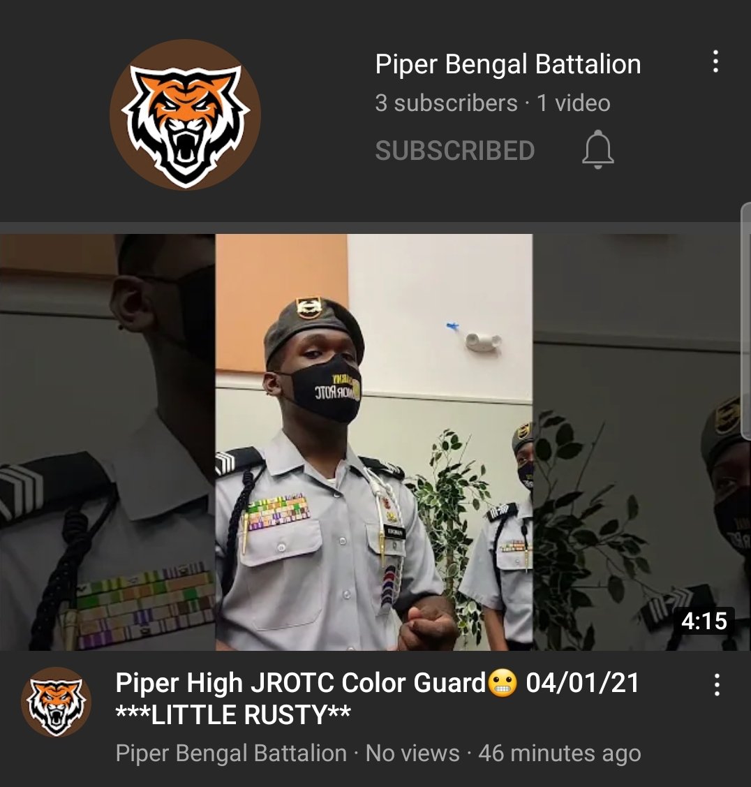 Today was are first color guard in awhile!! And also are first youtube video.
Please show us some love!🙏