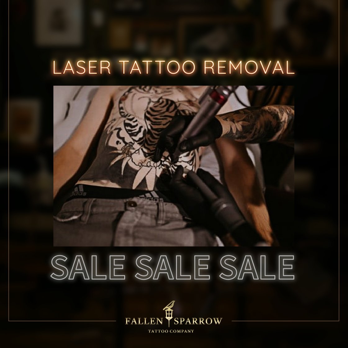 fallensparrow1's tweet photo. Hey everyone, this is just a reminder that our #lasertattooremoval special for #largepieces is still running, so if you want to get rid off that bad decision you made on your skin with an incredible disconunted rate DM @fallensparrowlaserremovals for pricing information! https://t.co/ABjCPnVq30