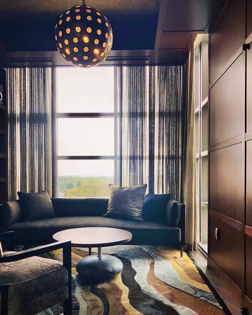 BarryDarrDixon's tweet photo. Furniture installed today in the handsomely chic library of a favorite local penthouse project. In love with this sleek @jiunhoinc sofa wrapped in @rubelli_group brushed tweed. And mad for the @kreoodesign stone and macassar table. Almost finished here! #thursday #installat… https://t.co/ByWazURYtz