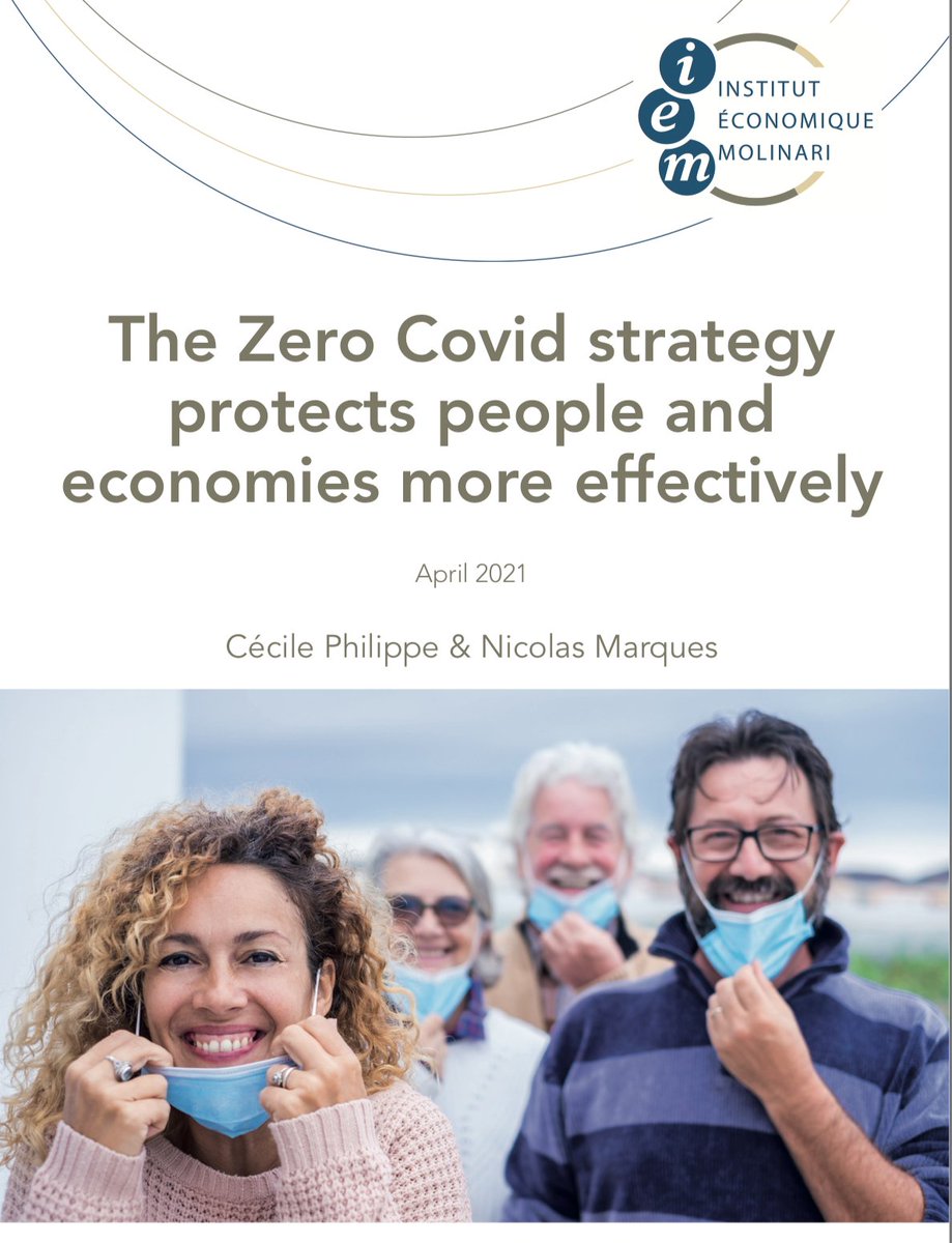 Their GDP was down only slightly (-1.2%) compared to 2019. Meanwhile, the decline in GDP was greater (-3.3%) in countries that had not eradicated the virus.Report “The Zero Covid strategy protects people and economies more effectively” is at: https://www.institutmolinari.org/wp-content/uploads/sites/17/2021/03/etude-zero-covid2021_en.pdf7/