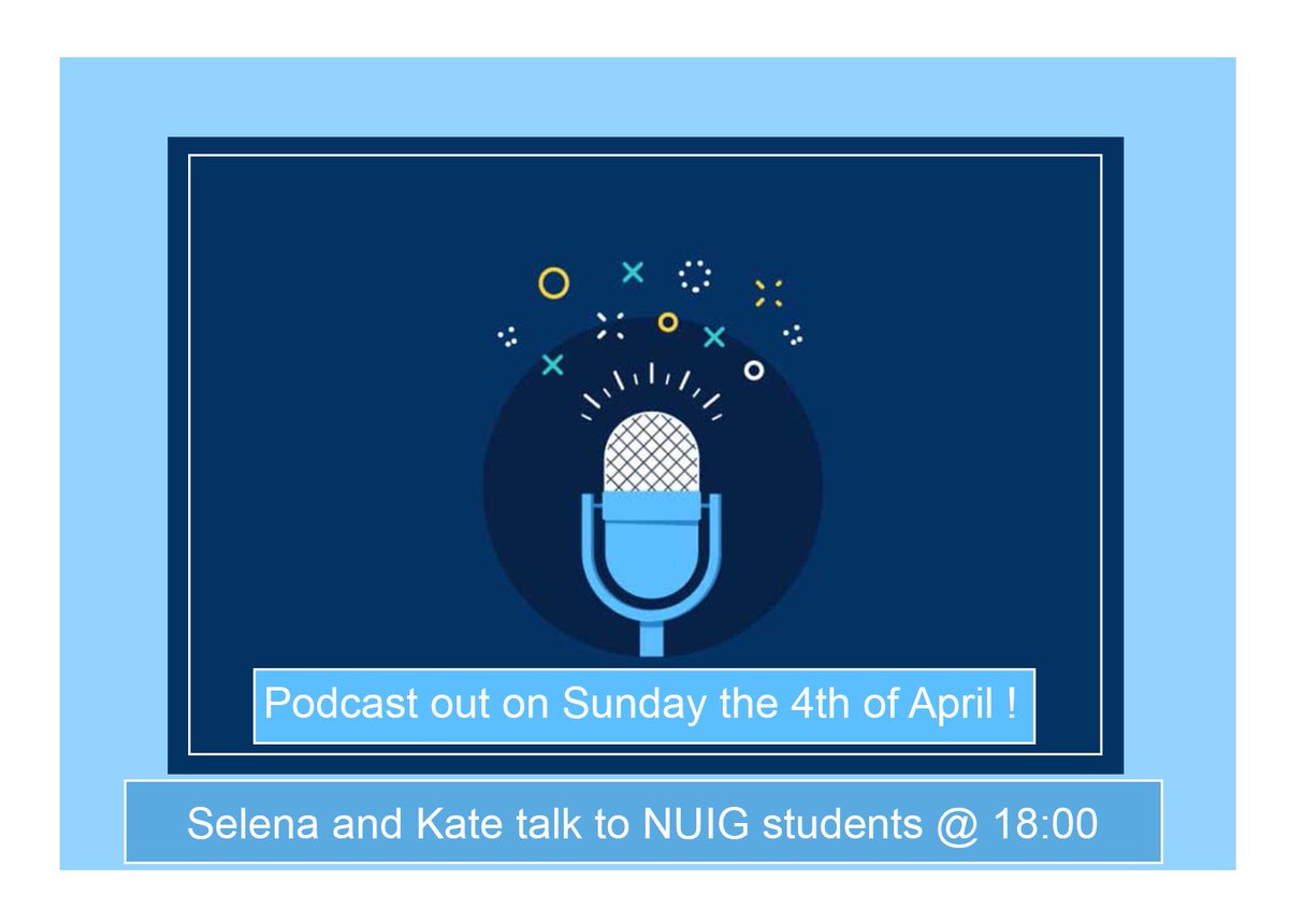 Notos63953974's tweet photo. Keep and eye out for our first Podcast on Spotify this Sunday!😱

Selena and Kate will be chatting to NUIG students! 🤝 Tune in to find out how other students feel about college during a pandemic and what they are doing to keep motivated and entertained. 
#studentsrelate #Podcast https://t.co/1fMdMn9r25