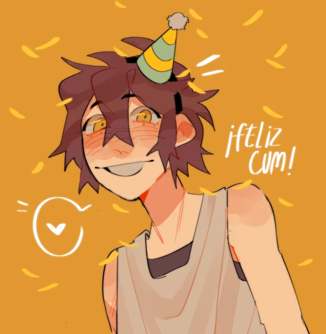 FELIZ CUMPLE @Milkyrry !
perdón x la tardanza ?? pero aaa sos muy linda, tu arte es precioso y te quiero mucho ay <33 
