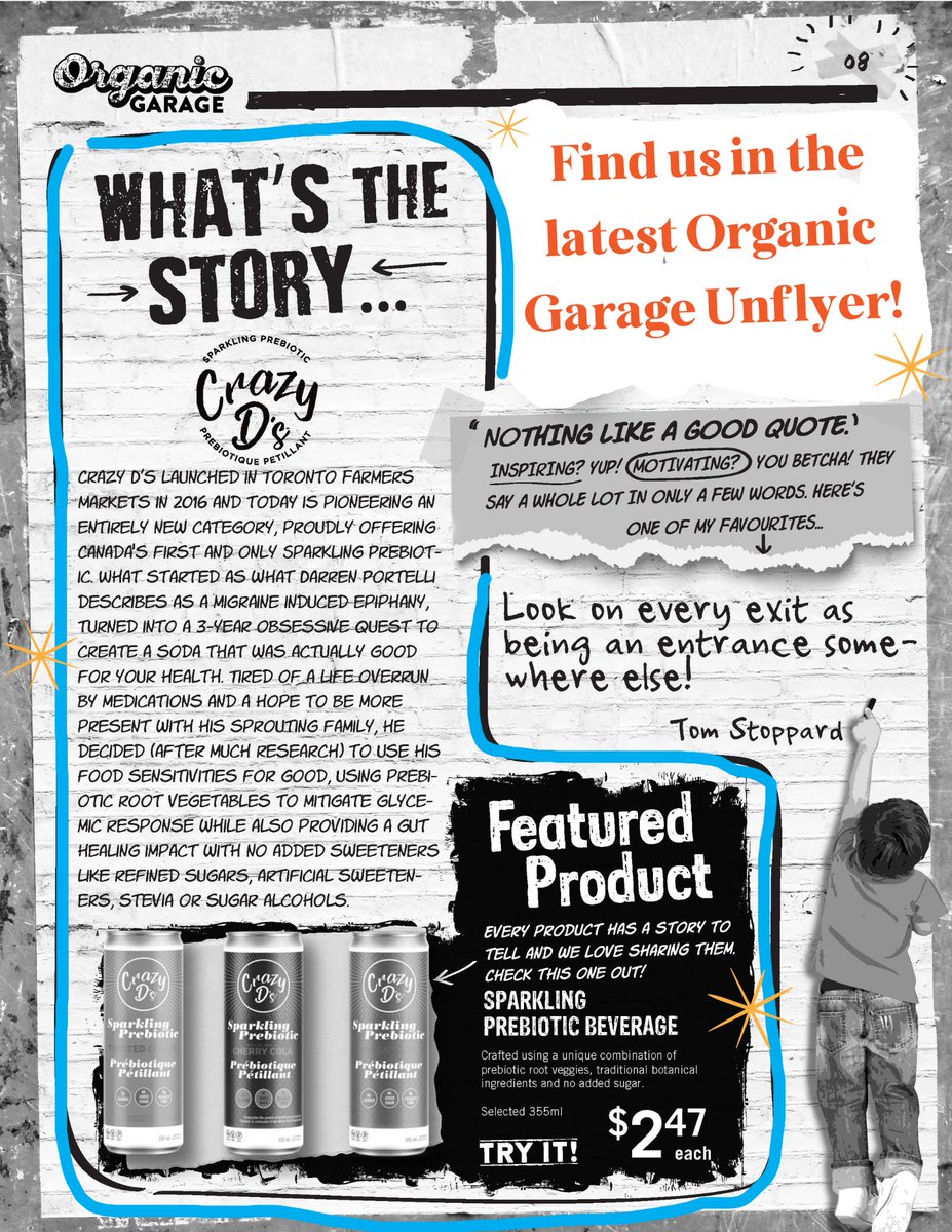 Check out our feature in the latest <a href="/organicgarage/">Organic Garage</a> Unflyer! $2.47 each from now to April 14th