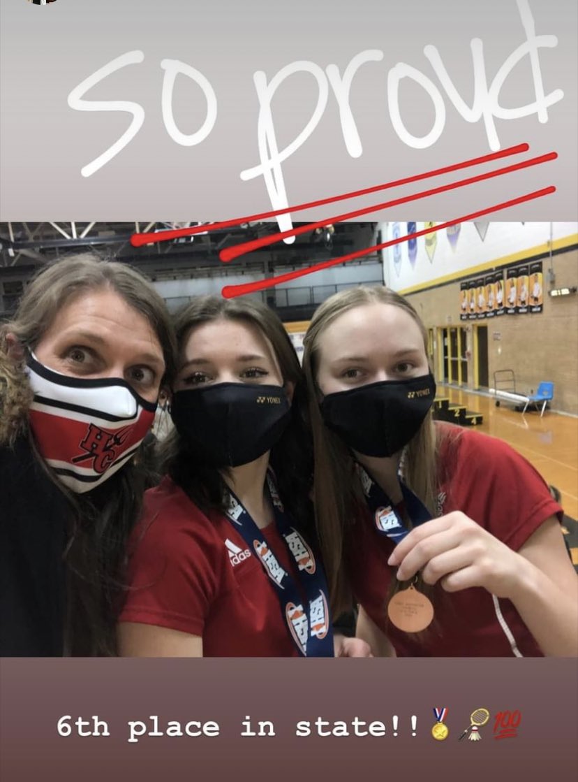 RedDevilsAD's tweet photo. Congratulations Angelia and Lily!!!  6th place in State! https://t.co/Ni8CPF84qJ