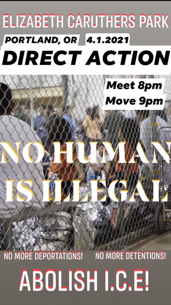 #PDX Elizabeth Caruthers Park. Tonight (Thu). 8pm. Direct Action March. 

What’s outrageous? Kids in Cages!

#WCWW #DefendPDX #pdxprotestcomms #abolishICE