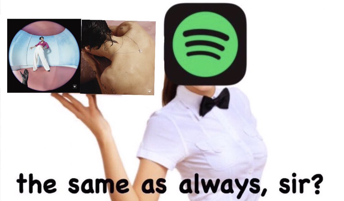 STYLESARCHlVE's tweet photo. me everytime i open spotify https://t.co/35sjekfytJ