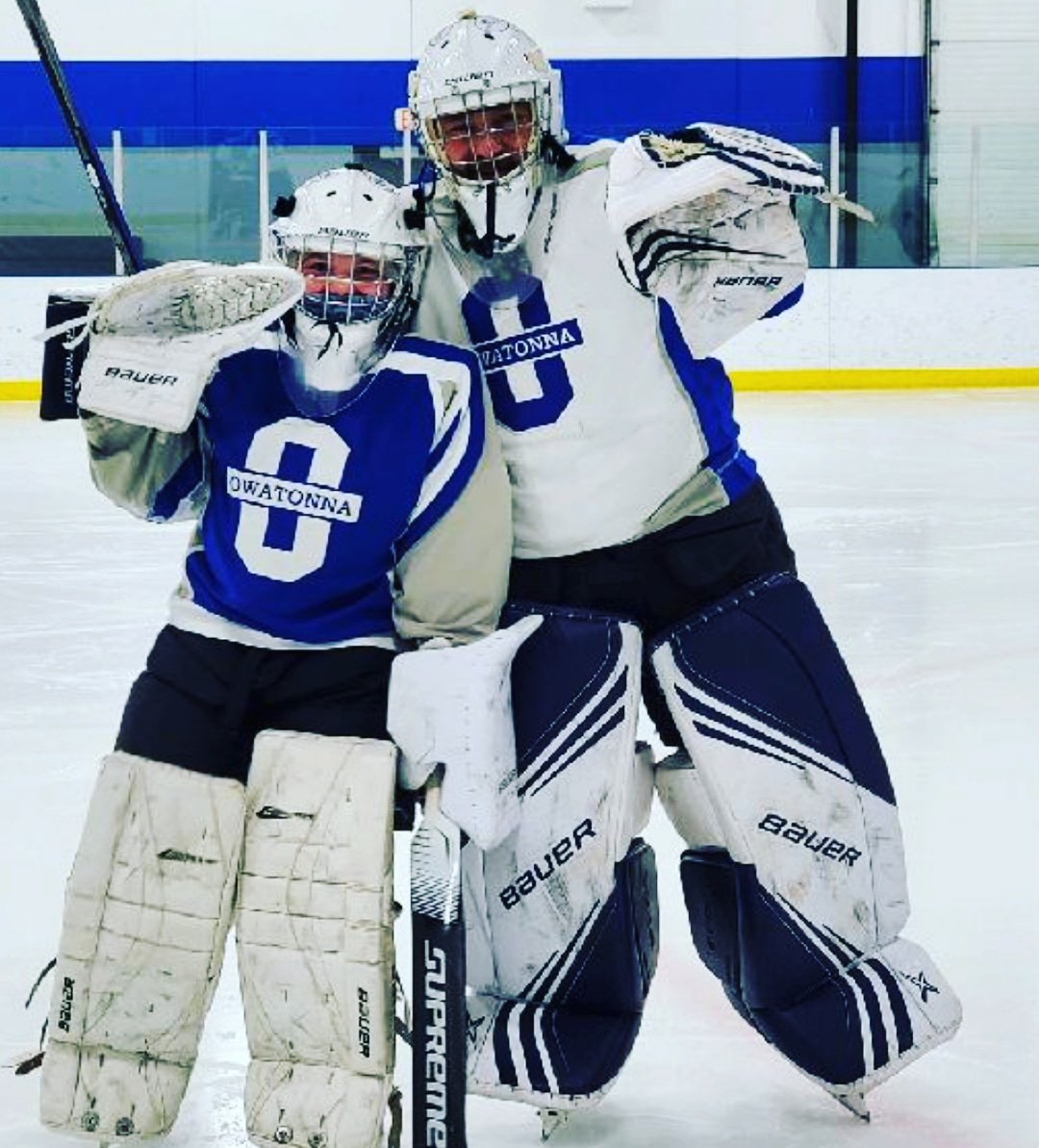 KelvieDavid's tweet photo. So much fun strapping on the pads with noelle for the last U10 practice of the year! Great year Great memories!

#girldad 
#goaliedad 
#OYHA https://t.co/qb6mGdI10g