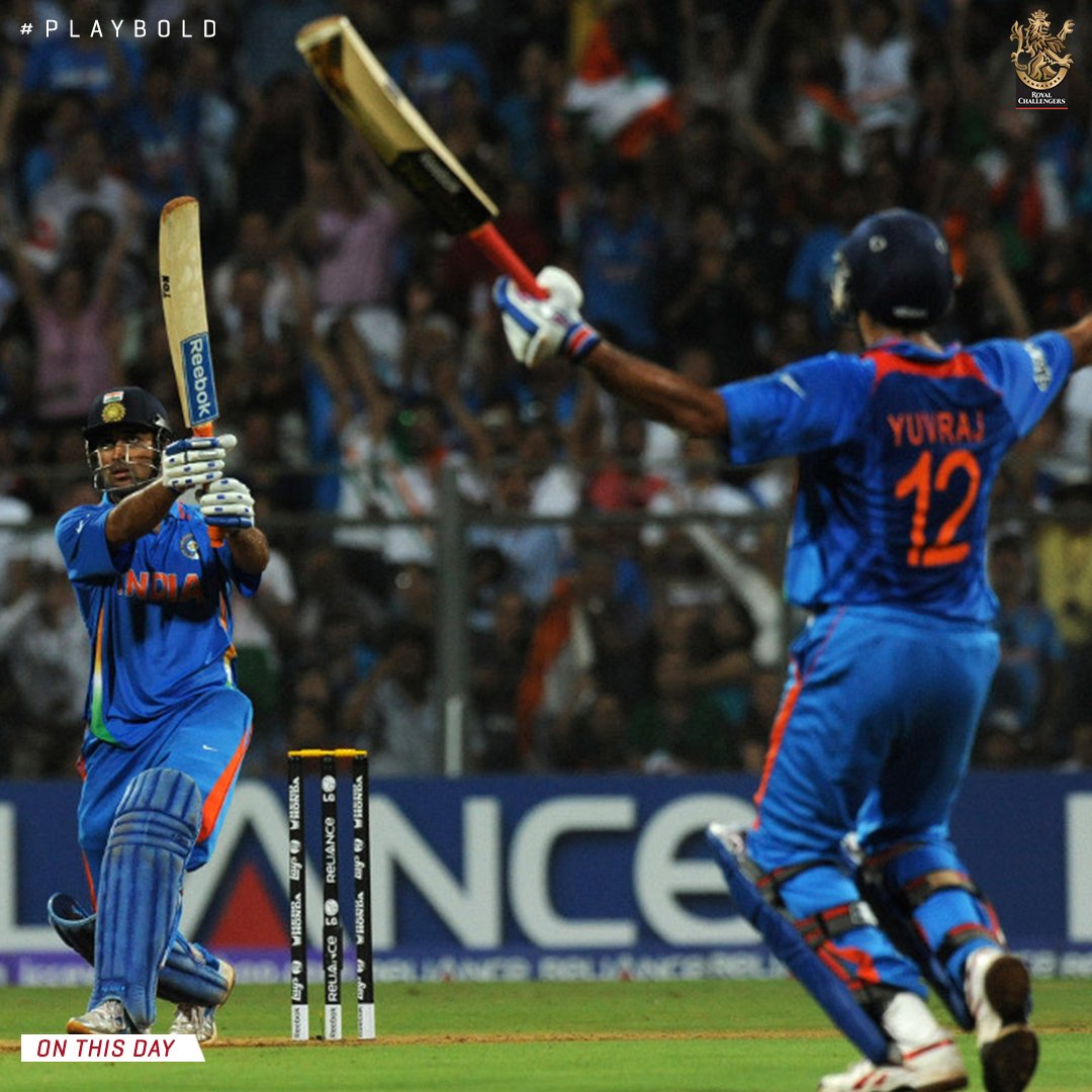 RCBTweets's tweet photo. "Dhoni finishes off in style"

A decade later, that moment still gives us goosebumps 🙌

#OnThisDay in 2⃣0️⃣1️⃣1️⃣, 🇮🇳 lifted the Cricket World Cup after 2⃣8⃣ long years 🤩

#PlayBold #WeAreChallengers https://t.co/C3X6JyeK1y
