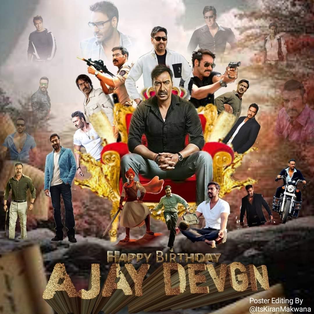 Happy Birthday to one of the finest actor of Bollywood Ajay Devgan 
