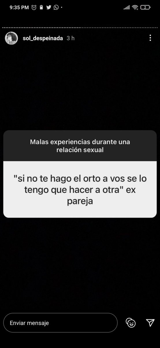 SebasBS23's tweet photo. Sexo sin consentimiento, fijación por el sexo anal, manipulación, excitación con el dolor ajeno... Todo, siento yo, con una estructura sistemática basada en la pornografía. Detestable. Huyan de ahí.

@sol__despeinada https://t.co/Qr2O3oIdjW