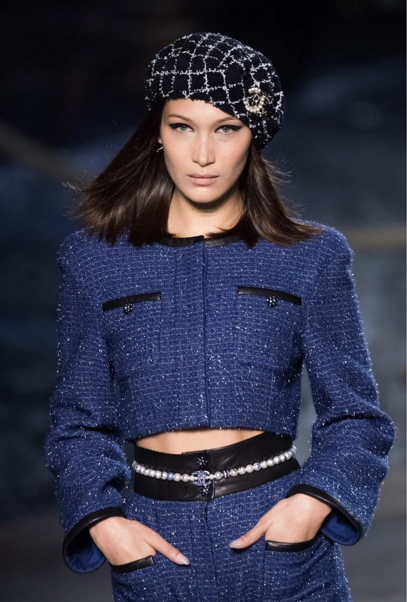 OpulentStyling's tweet photo. Overall Catwalk Moments Featuring Chanel’s Tweed Jacket. The classic Chanel jacket has transcended fashion history to become an icon of design. #chanel #tweetjacket #classicchanel #Chaneljacket #cocochanel #KARLLAGERFELD #clothingbrand #vipconcierge #imageconsultant https://t.co/5gG8EMmEby