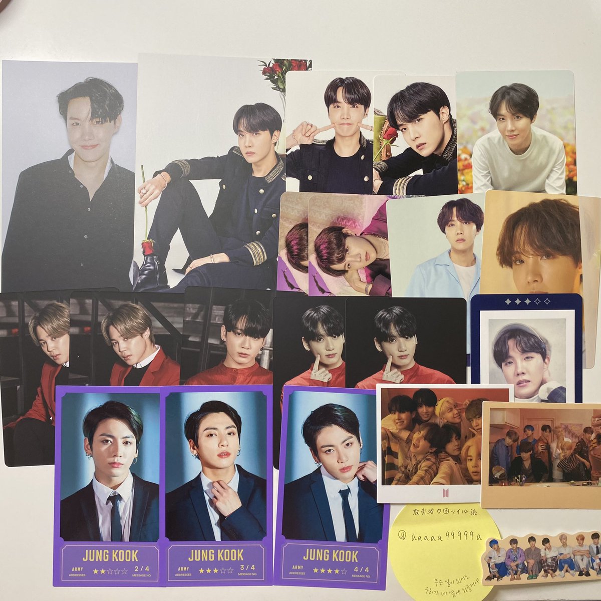 aaaaa99999a's tweet photo. BTS グッズ買取 ジョングク

【譲】画像　ほぼ新品未開封です
【求】買取,交換
交換の場合→ジョングク,ボムギュ

リプにも続いています↓

#bts買取 #BTSグッズ #btsグッズ買取　#BTSグッズ交換 #btsトレカ交換 #btsミニフォト交換　#btsミニフォト買取　#btsトレカ買取 https://t.co/1ehDZb3DOI