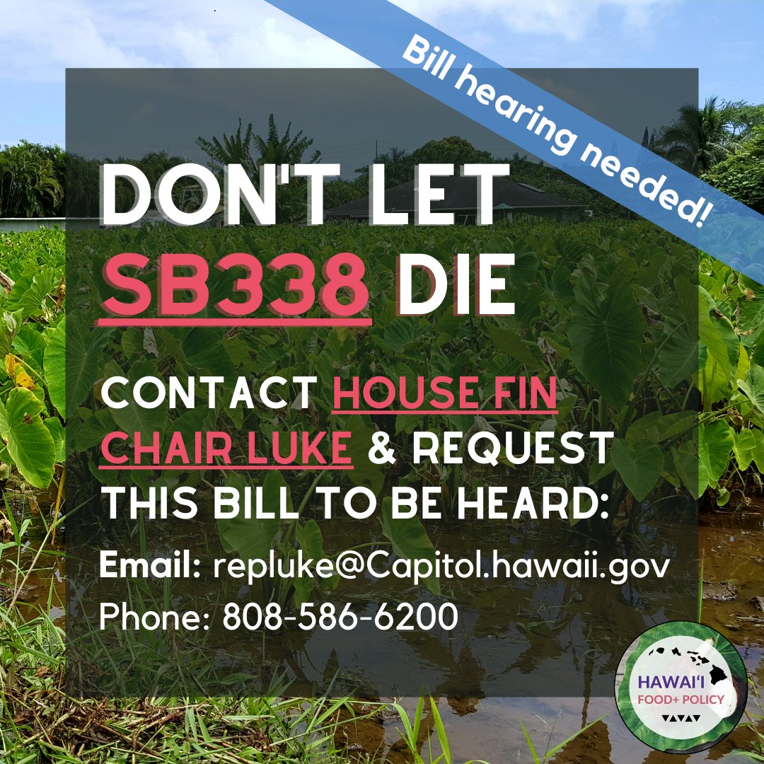 foodpluspolicy's tweet photo. ⚠️ ACTION ALERT ⚠️ Do your part to get this bill scheduled for a hearing by contacting FIN Chair Luke &amp; request for her to hear this measure. This bill needs to be heard by April 15 to not die, so please contact Chair Luke ASAP! https://t.co/hxK0fVu72H