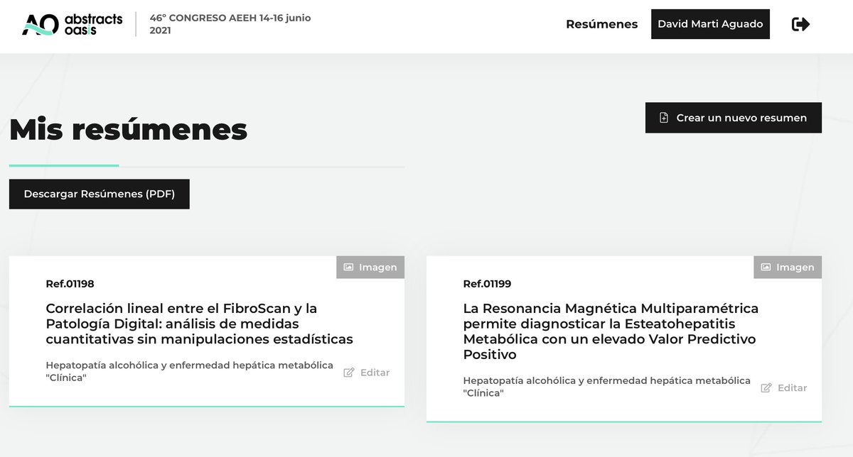 Comunicaciones del grupo de trabajo Biopsia Hepática Virtual #BHV enviadas al 46ª Congreso AEEH

Esperemos que guste y lo podamos compartir pronto <a href="/AEEHLiver/">Asociación Española para el Estudio del Hígado</a> <a href="/GrupoJovenAEEH/">Grupo Joven AEEH</a>

Gracias a <a href="/mapibafe/">Mapi Ballester</a> <a href="/CarlosAbrilGar1/">Carlos Abril Garcia</a> <a href="/aalberich/">Angel Alberich-Bayarri</a> <a href="/claumesita/">claud!a</a> <a href="/alfarocervello/">claraalf</a> <a href="/MiguelSerra12/">Miguel Serra</a> <a href="/ToyaAguilera/">Toya aguilera</a>