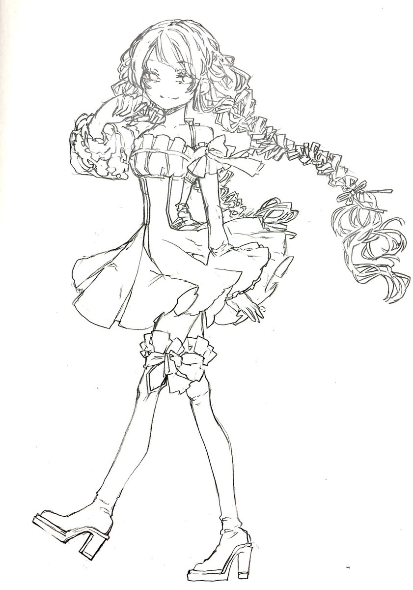 イラストのお洋服メモ この子のお洋服めちゃ可愛く描けたの どの子にもこう言うお 中山 初夏 お洋服とお絵描きの漫画