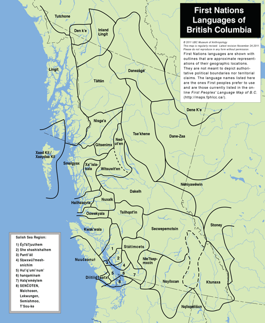 Map Of Indigenous Nations In Bc Bc Studies Journal On Twitter: "Yesterday Was  #Nationalindigenouslanguagesday! Indigenous Languages Play An Important  Role In Preserving Indigenous Histories In Bc And Everywhere. Download Our First  Nations Languages Of British Columbia Map And