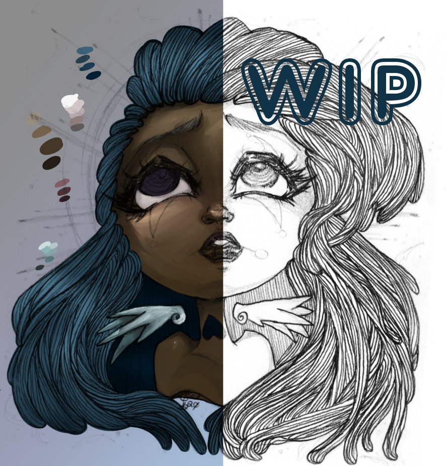 Jintastical's tweet photo. One of the pieces I've been working on this week.
#illustration #digitalart #tyrantjin #characterdesign #conceptart #BlackArtist #Angel https://t.co/dmpkJkzjoq